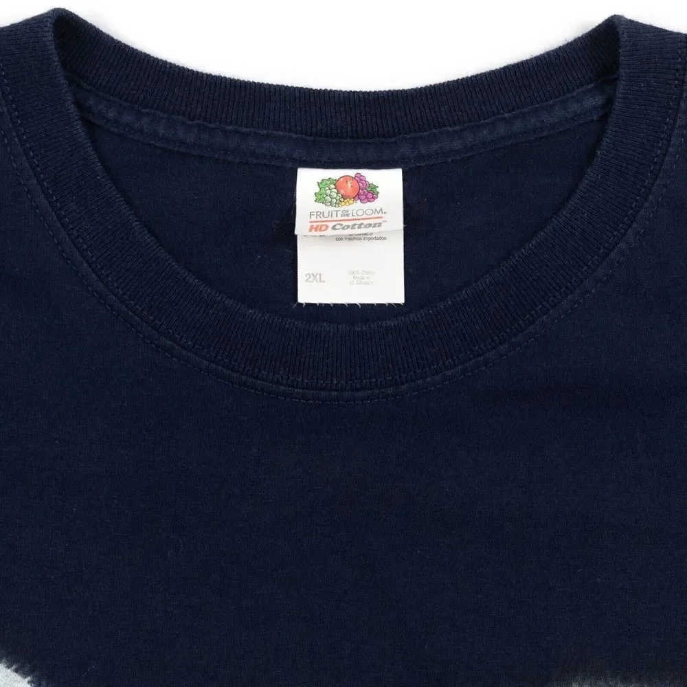 Game Of Thrones Jon‎ Snow Wolf Graphic Print T-Shirt Navy Size 2XL